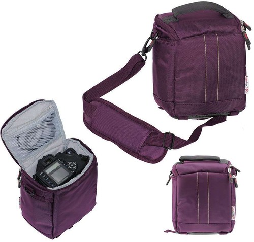 Navitech purple camera - camera, bag